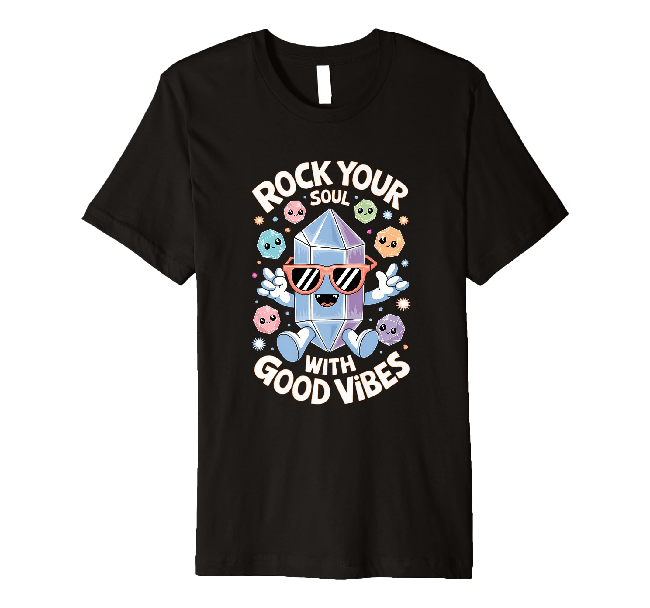 Healing Stone Crystals Energy T-Shirt - Custom Art Print Men Women - T-Shirt, Sweatshirt, Hoodie