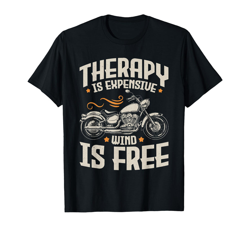 Motorcycle Rider Therapy Motorcycle T-Shirt - Aesthetic Graphic for Adults - T-Shirt, Sweatshirt, Hoodie