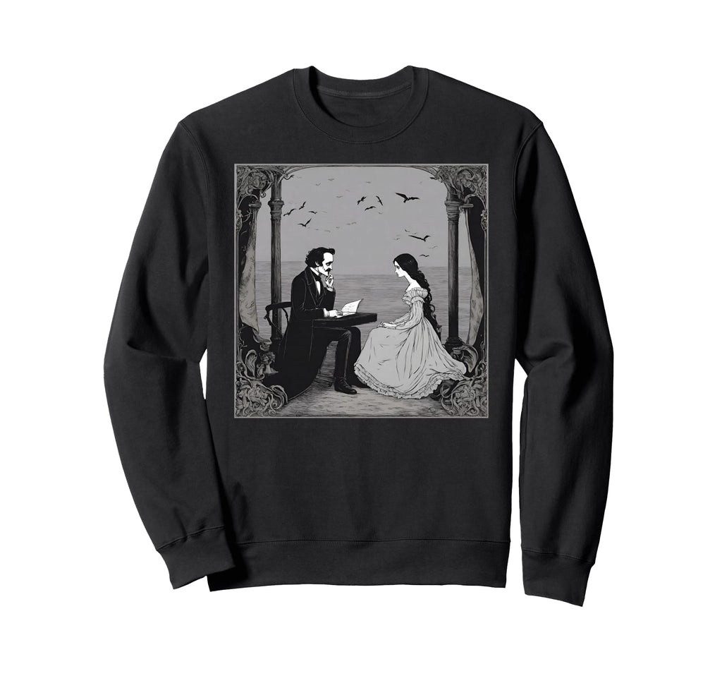 Edgar Allan Poe And Annabel Lee Sweatshirt - Aesthetic Graphic Men Women - T-Shirt, Sweatshirt, Hoodie