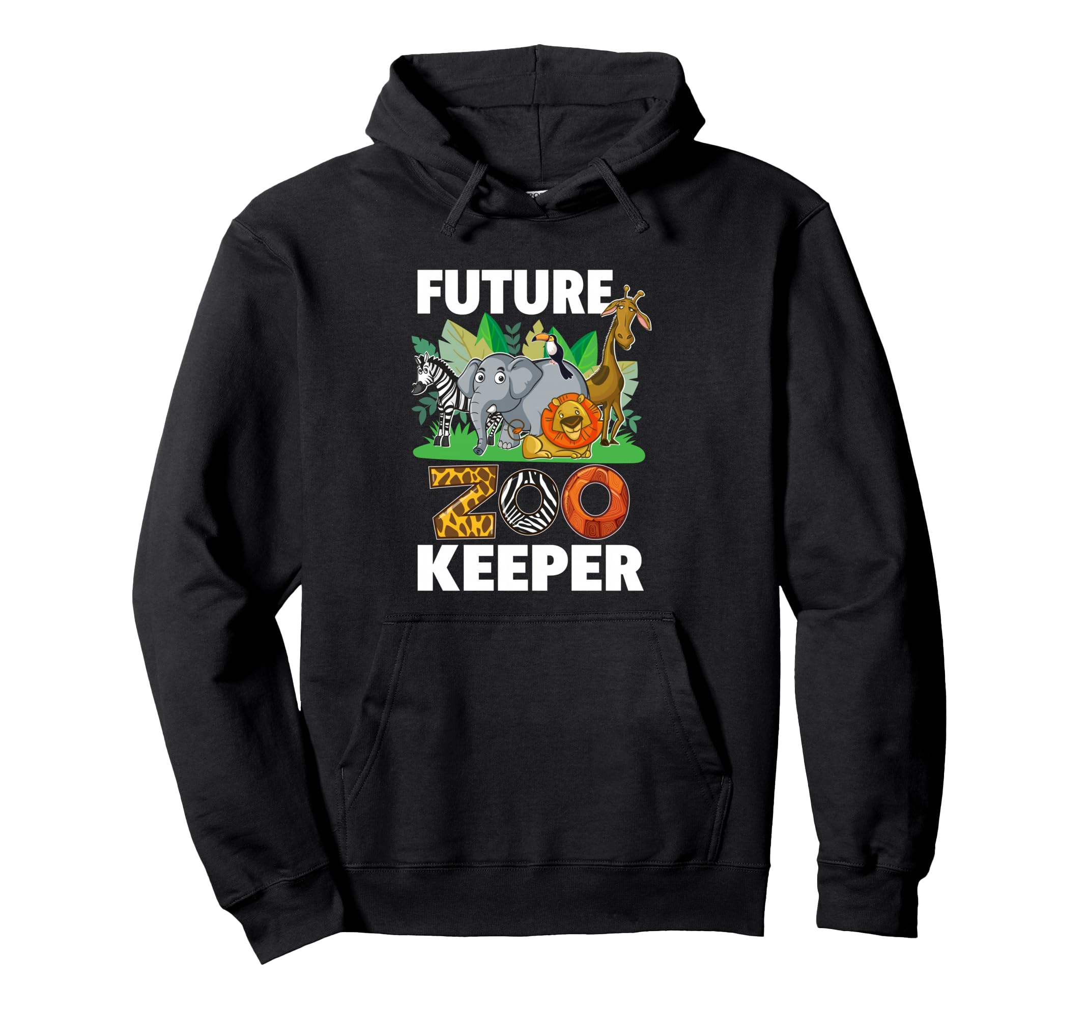 Future Zoo Keeper Animal Lover Wildlife Hoodie - Unique Graphic for Adults - T-Shirt, Sweatshirt, Hoodie