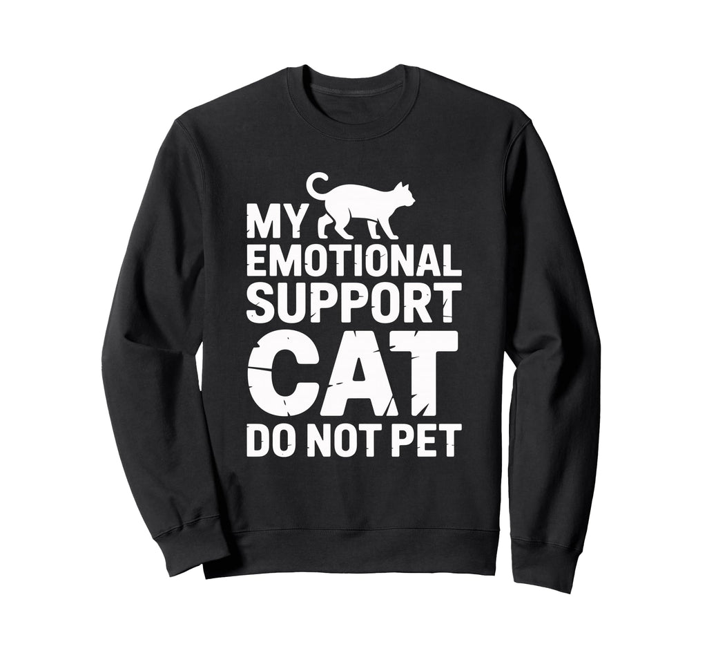 Emotional Support Cat Do Not Pet T-Shirt - Aesthetic Graphic for Adults - T-Shirt, Sweatshirt, Hoodie
