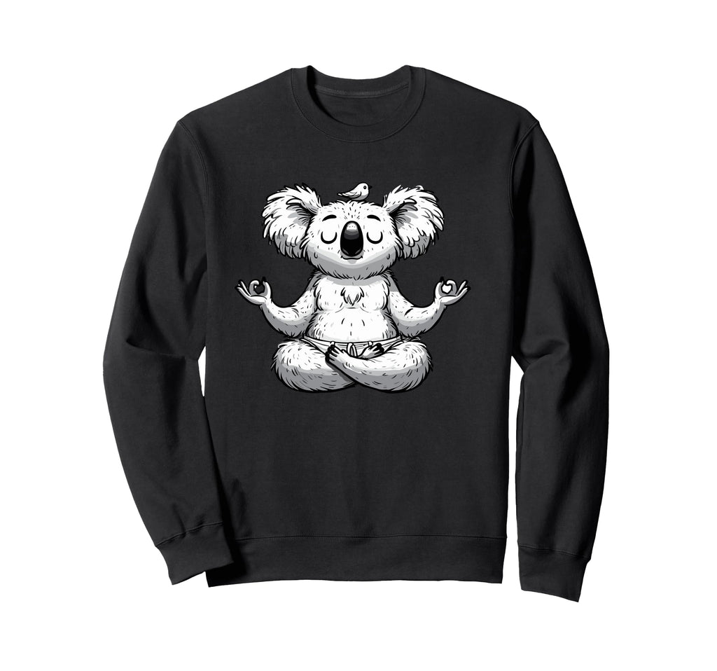 Meditation Koala Yoga Pose Sweatshirt - Novelty Apparel for Adults - T-Shirt, Sweatshirt, Hoodie