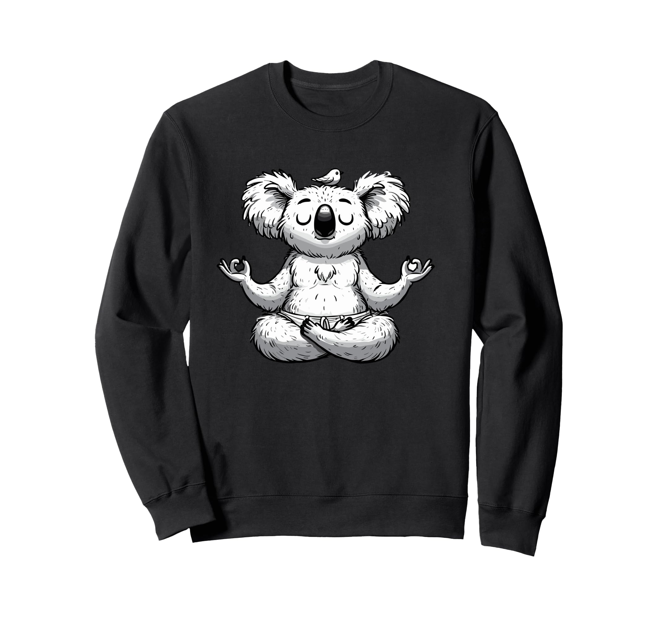 Meditation Koala Yoga Pose Sweatshirt - Novelty Apparel for Adults - T-Shirt, Sweatshirt, Hoodie
