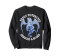 Reading Dragon Easily Distracted Sweatshirt - Novelty Apparel Men Women - T-Shirt, Sweatshirt, Hoodie