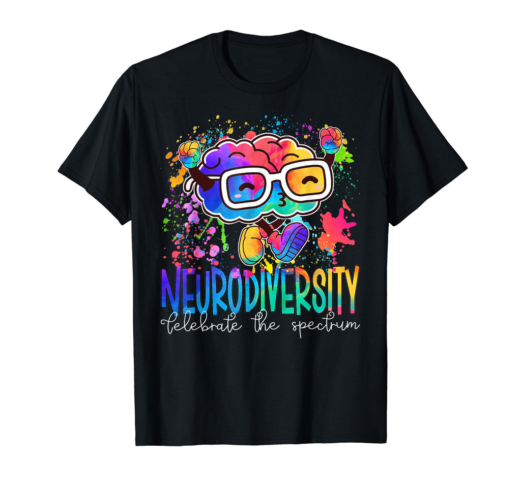 Neurodiversity Brain Autism Awareness T-Shirt - Novelty Apparel Men Women - T-Shirt, Sweatshirt, Hoodie