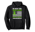Usa Flag May We Wear Green Mental Hoodie - Minimalist Print Men Women - T-Shirt, Sweatshirt, Hoodie