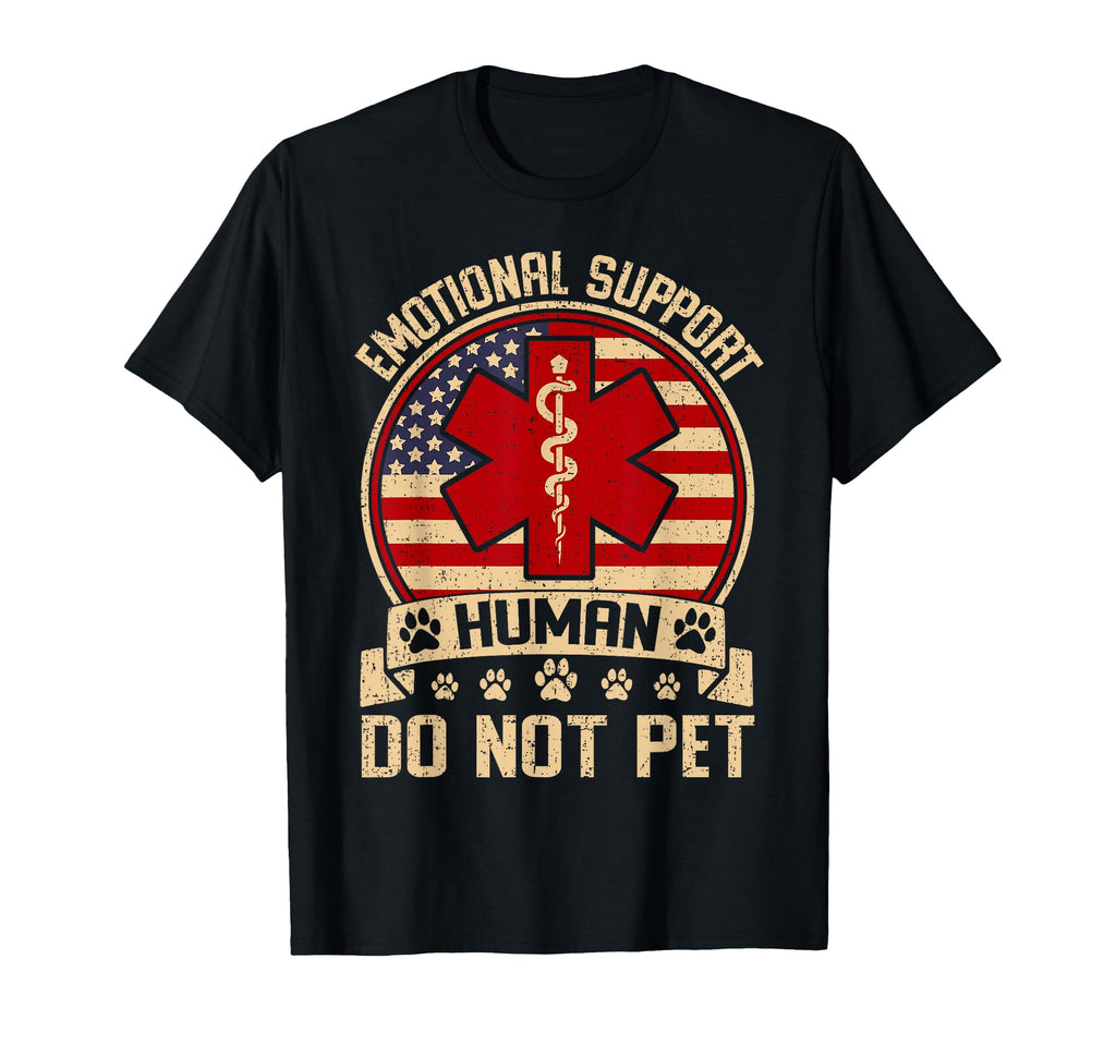 Emotional Support Human Funny Medical T-Shirt - Aesthetic Graphic Unisex - T-Shirt, Sweatshirt, Hoodie