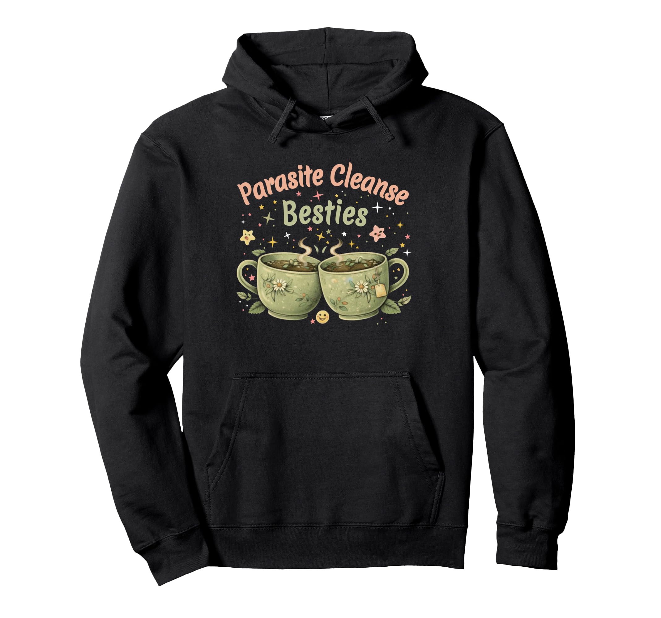Funny Wellness Vibes Aesthetic Tea Hoodie - Novelty Apparel for Adults - T-Shirt, Sweatshirt, Hoodie