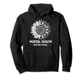 Mental Health Awareness Green Sunflower Hoodie - Aesthetic Graphic Unisex - T-Shirt, Sweatshirt, Hoodie