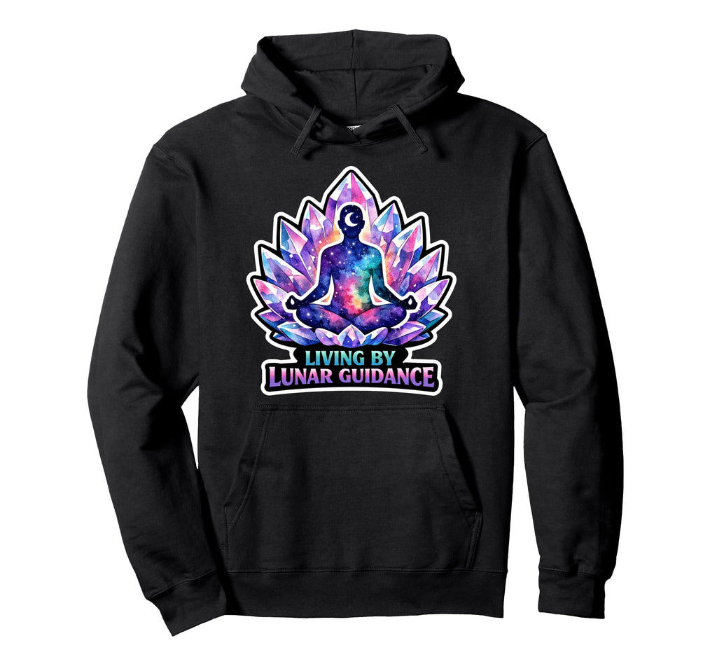 Moon Meditation Lunar Mindfulness Hoodie - Novelty Apparel for Adults - T-Shirt, Sweatshirt, Hoodie