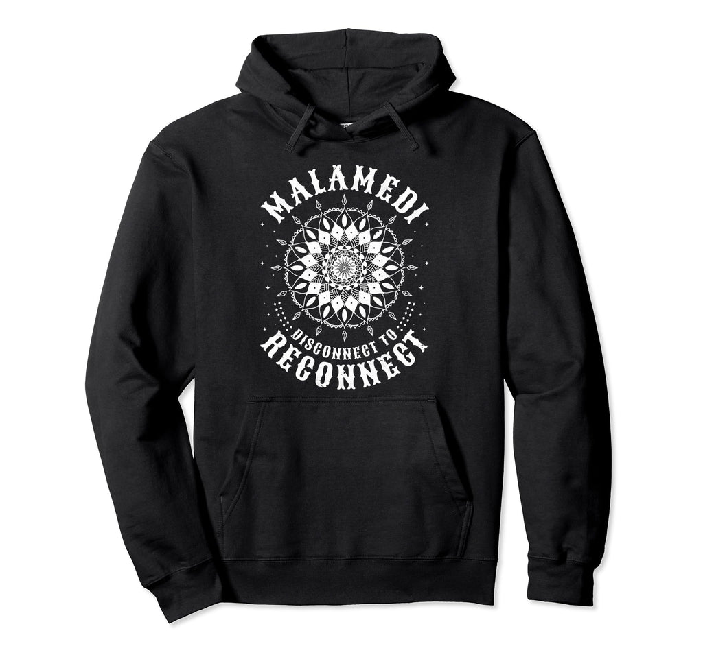 Malamedi Disconnect To Reconnect Hoodie - Minimalist Print Unisex - T-Shirt, Sweatshirt, Hoodie