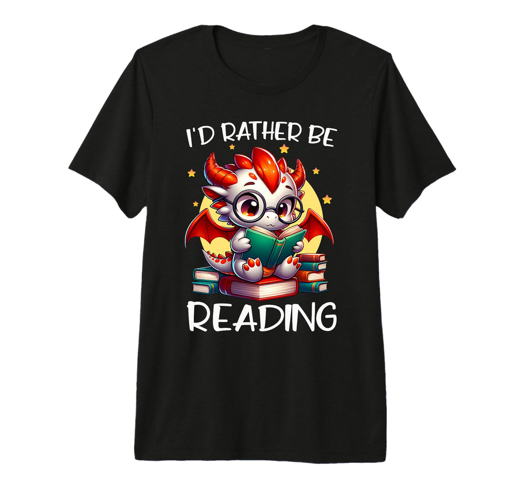 Id Rather Be Reading Book Lover Bookworm T-Shirt - Trendy Graphic Unisex - T-Shirt, Sweatshirt, Hoodie