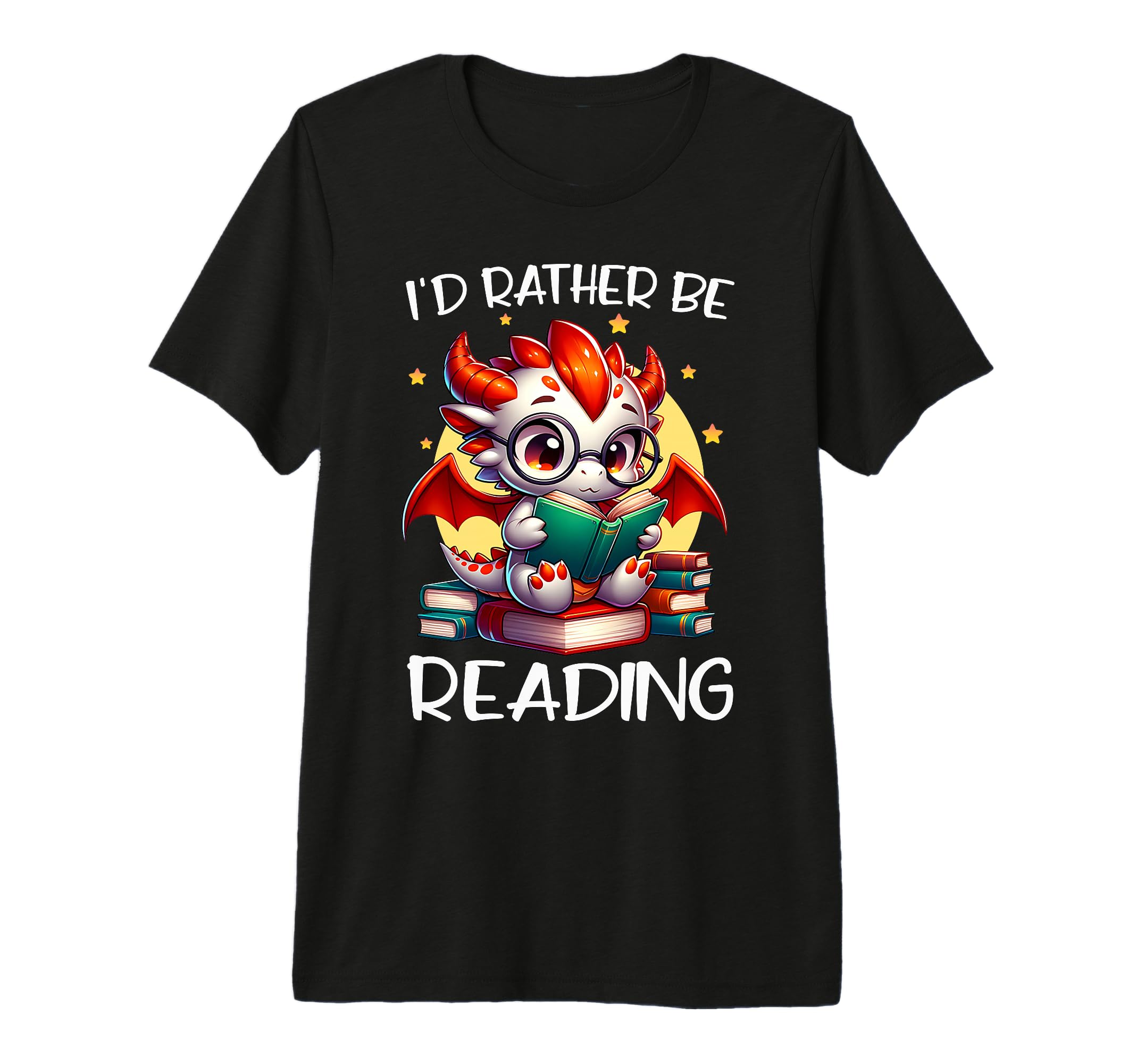 Id Rather Be Reading Book Lover Bookworm T-Shirt - Trendy Graphic Unisex - T-Shirt, Sweatshirt, Hoodie