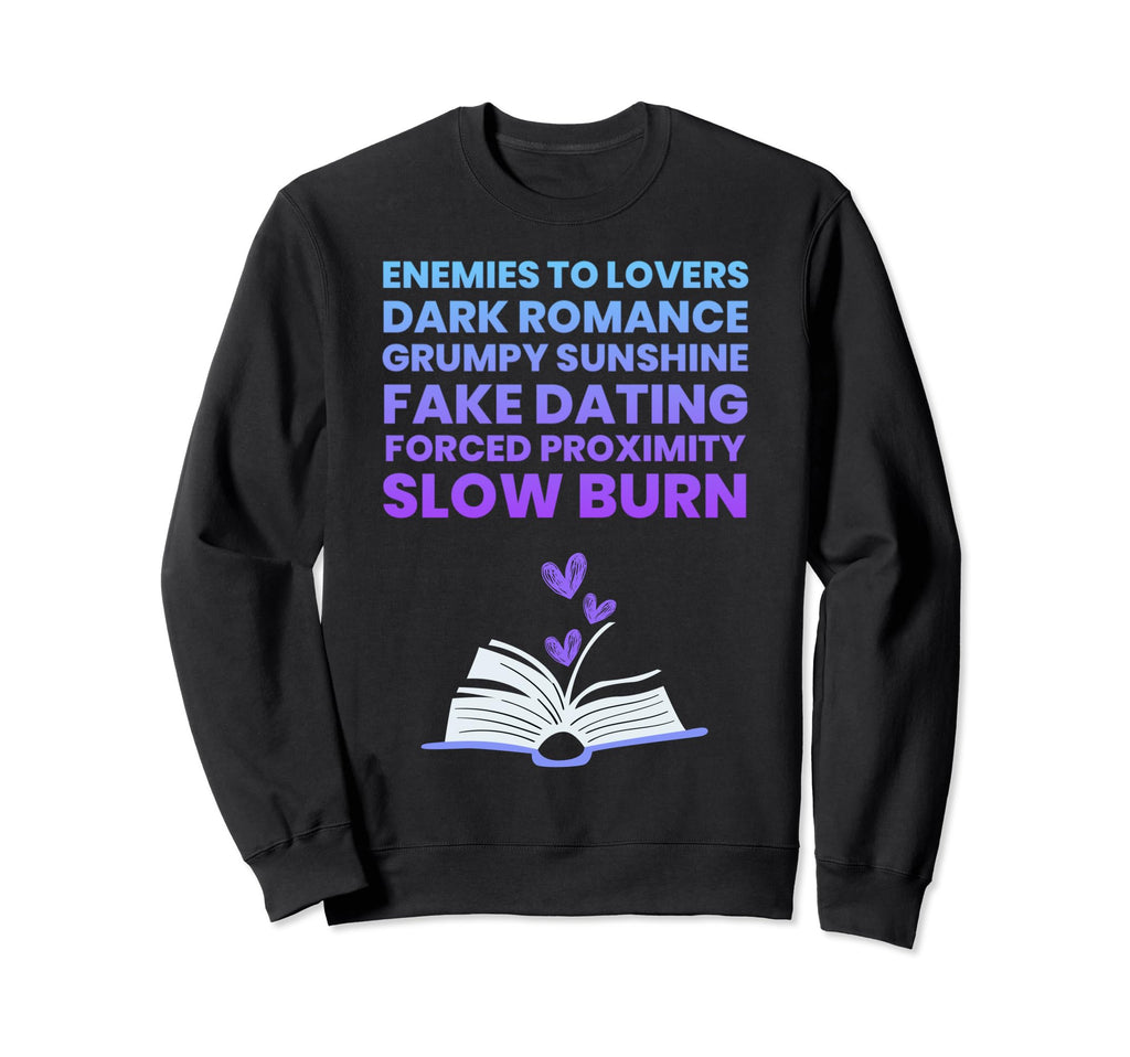 Bibliophile Romance Book Genre Sweatshirt - Casual Everyday Wear for Adults - T-Shirt, Sweatshirt, Hoodie