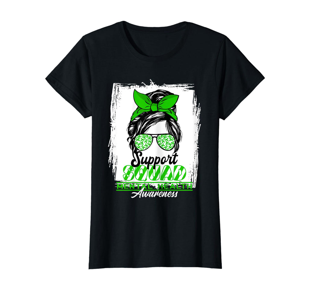 Womens Messy Bun Support Awareness T-Shirt - Casual Everyday Wear Unisex - T-Shirt, Sweatshirt, Hoodie