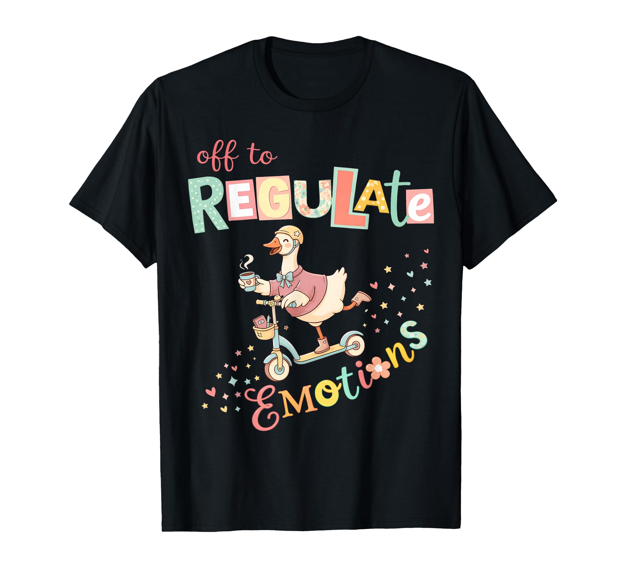 Off To Regulate Emotions Funny Goose T-Shirt - Custom Art Print Unisex - T-Shirt, Sweatshirt, Hoodie