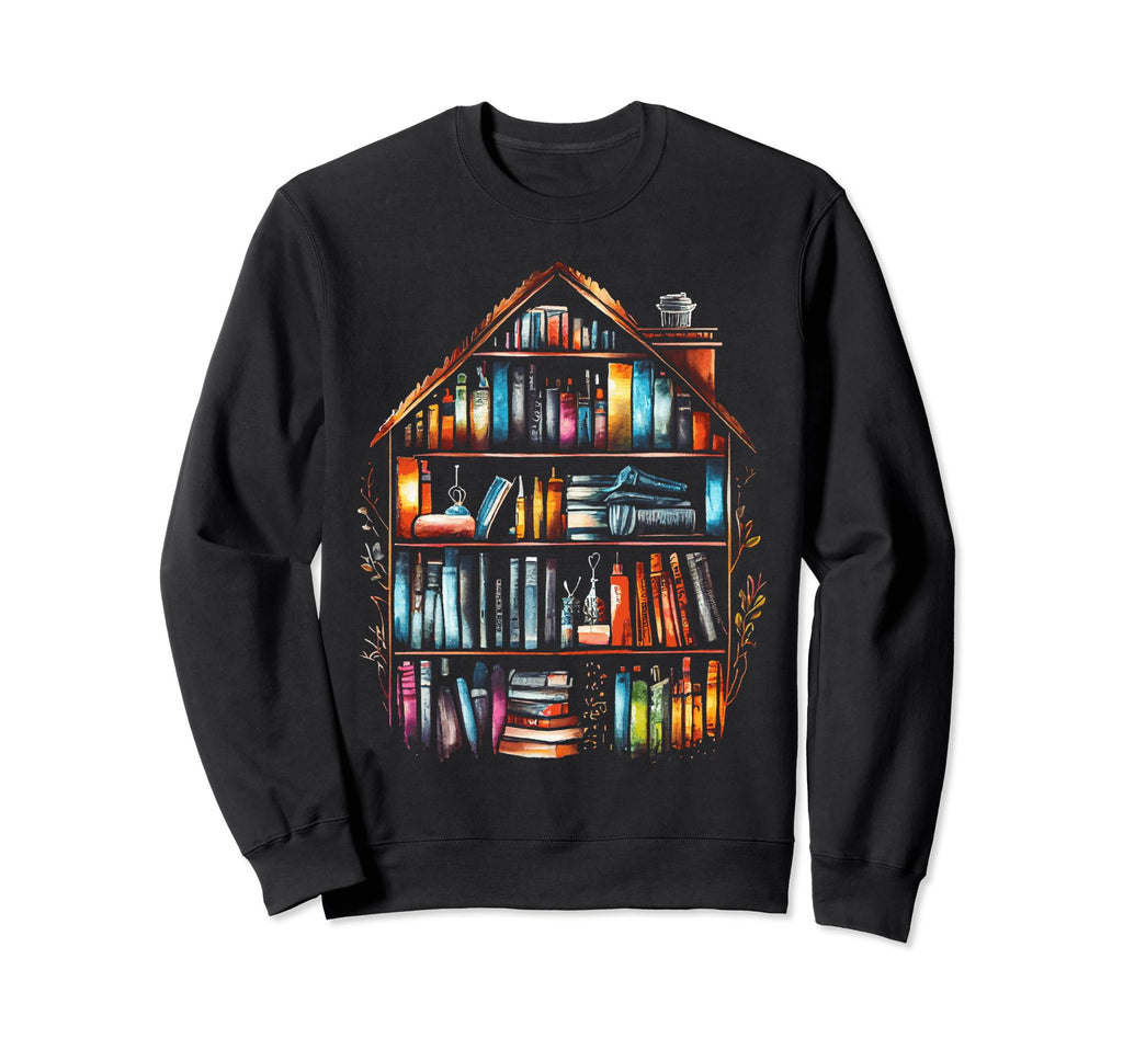 Books Reading Book Lover Literacy Sweatshirt - Unique Graphic for Adults - T-Shirt, Sweatshirt, Hoodie