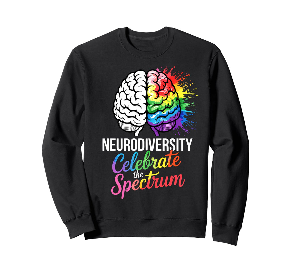 Neurodiversity Autism Mom Dad Sweatshirt - Minimalist Print for Adults - T-Shirt, Sweatshirt, Hoodie