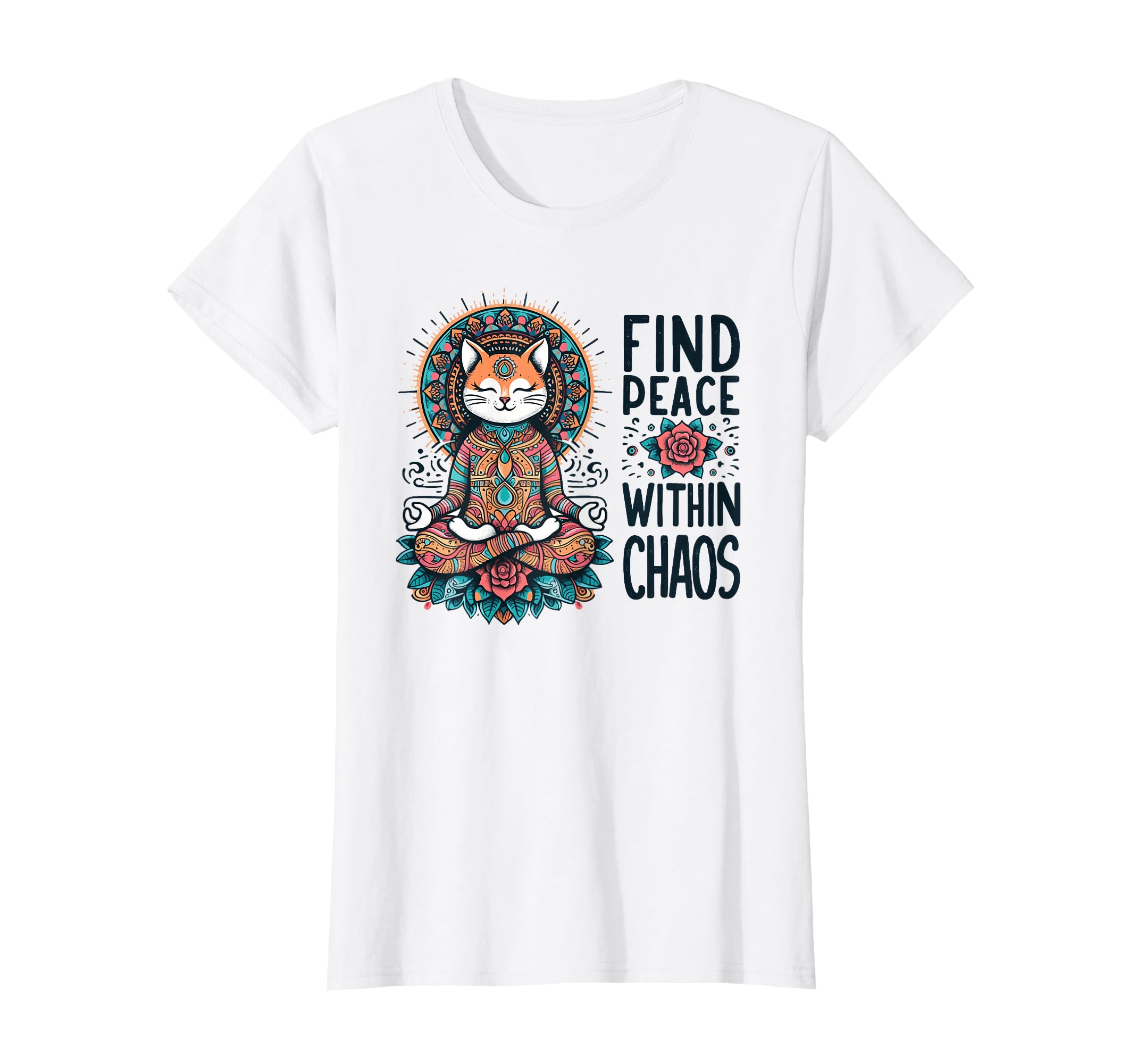 Yoga Mental Health Cat T-Shirt - Fun Novelty Design Men Women - T-Shirt, Sweatshirt, Hoodie
