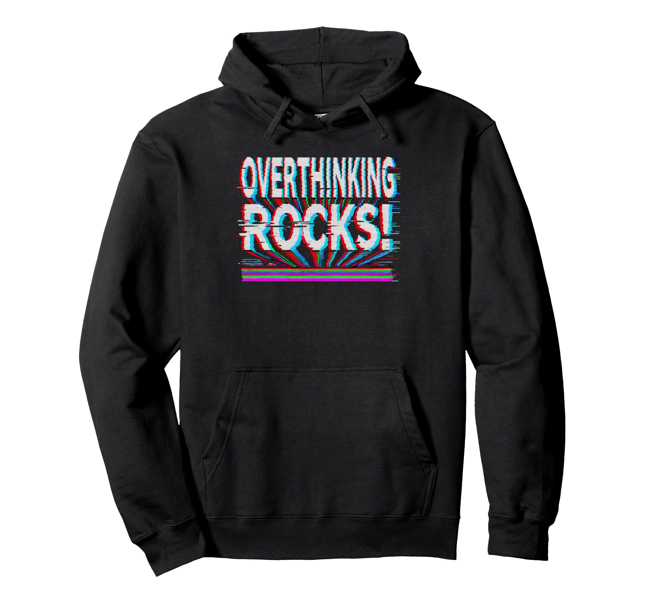Overthinking Rocks Funny Anxiety Hoodie - Fun Novelty Design Unisex - T-Shirt, Sweatshirt, Hoodie
