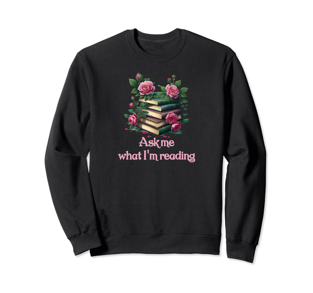 Book Worm Book Stack Reading Addict Sweatshirt - Graphic Print for Adults - T-Shirt, Sweatshirt, Hoodie