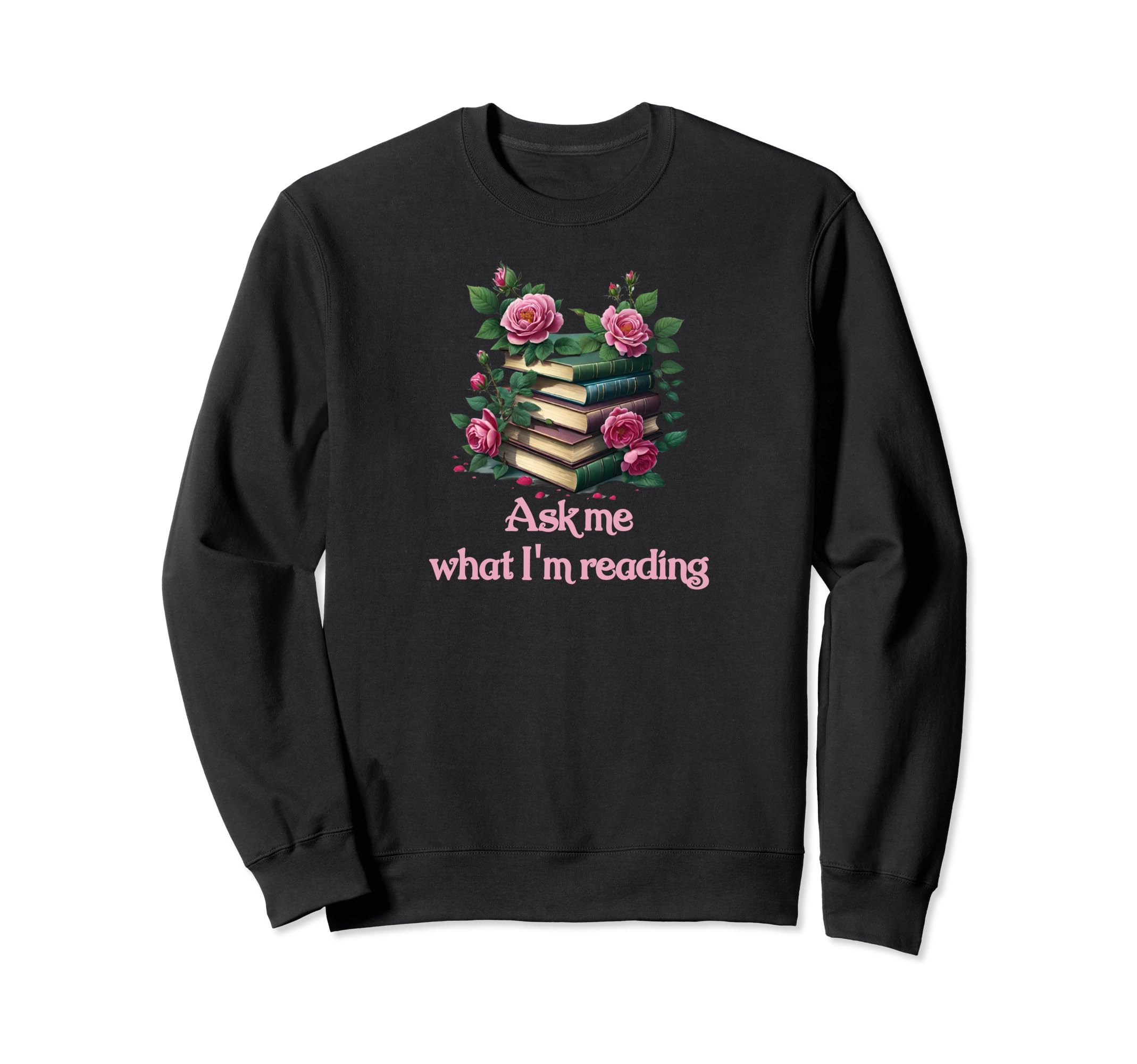 Book Worm Book Stack Reading Addict Sweatshirt - Graphic Print for Adults - T-Shirt, Sweatshirt, Hoodie