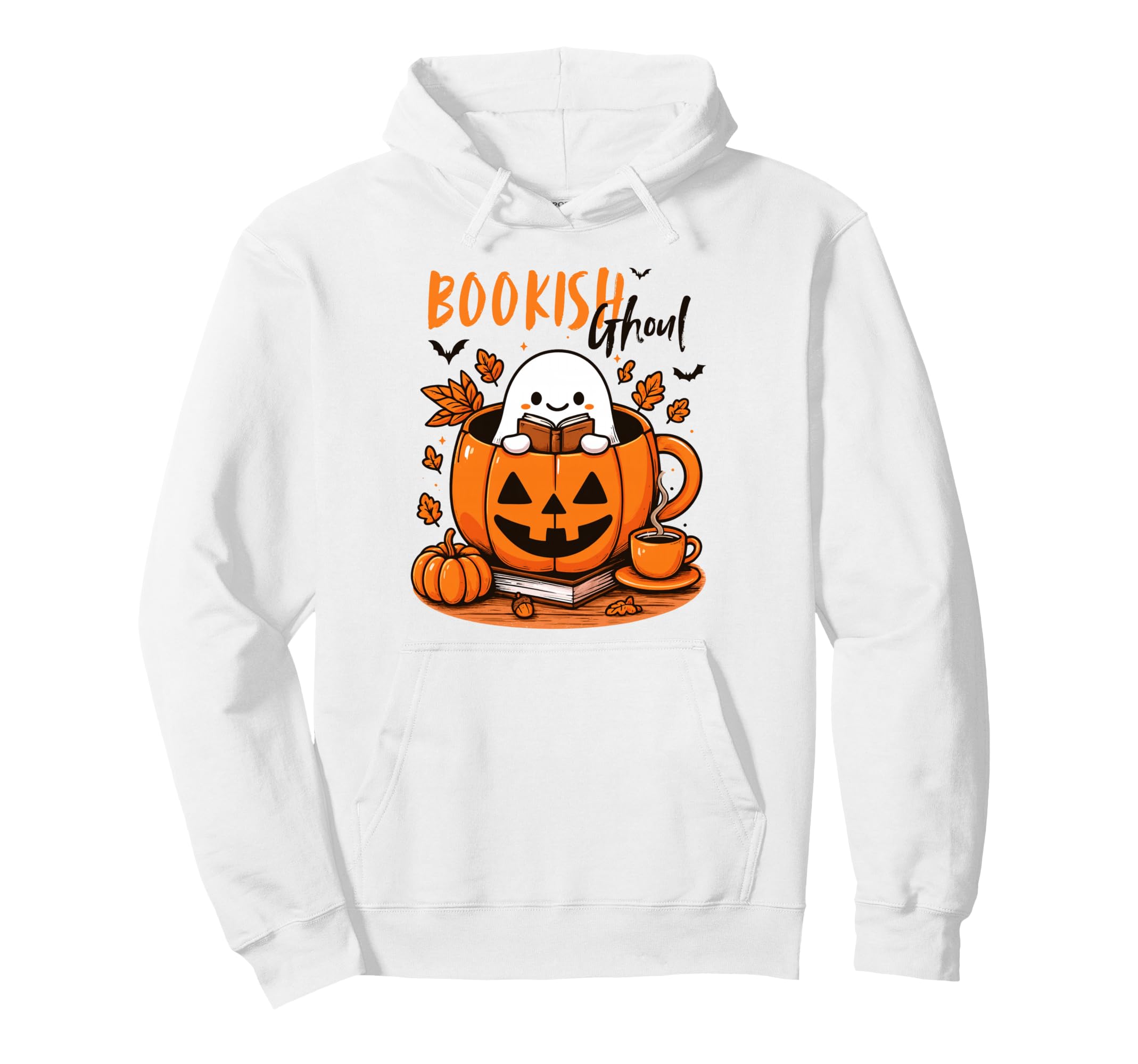 Halloween Bookish Ghoul Book Lover Hoodie - Aesthetic Graphic for Adults - T-Shirt, Sweatshirt, Hoodie