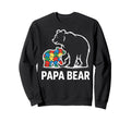 Autism Dad Papa Bear Autistic Sweatshirt - Novelty Apparel for Adults - T-Shirt, Sweatshirt, Hoodie