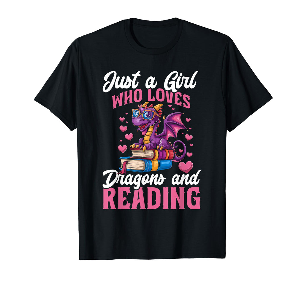 Just Who Loves Dragons And Reading Books T-Shirt - Streetwear Style Unisex - T-Shirt, Sweatshirt, Hoodie