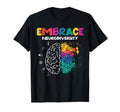 Embrace Neurodiversity Autism Adhd T-Shirt - Casual Everyday Wear Unisex - T-Shirt, Sweatshirt, Hoodie