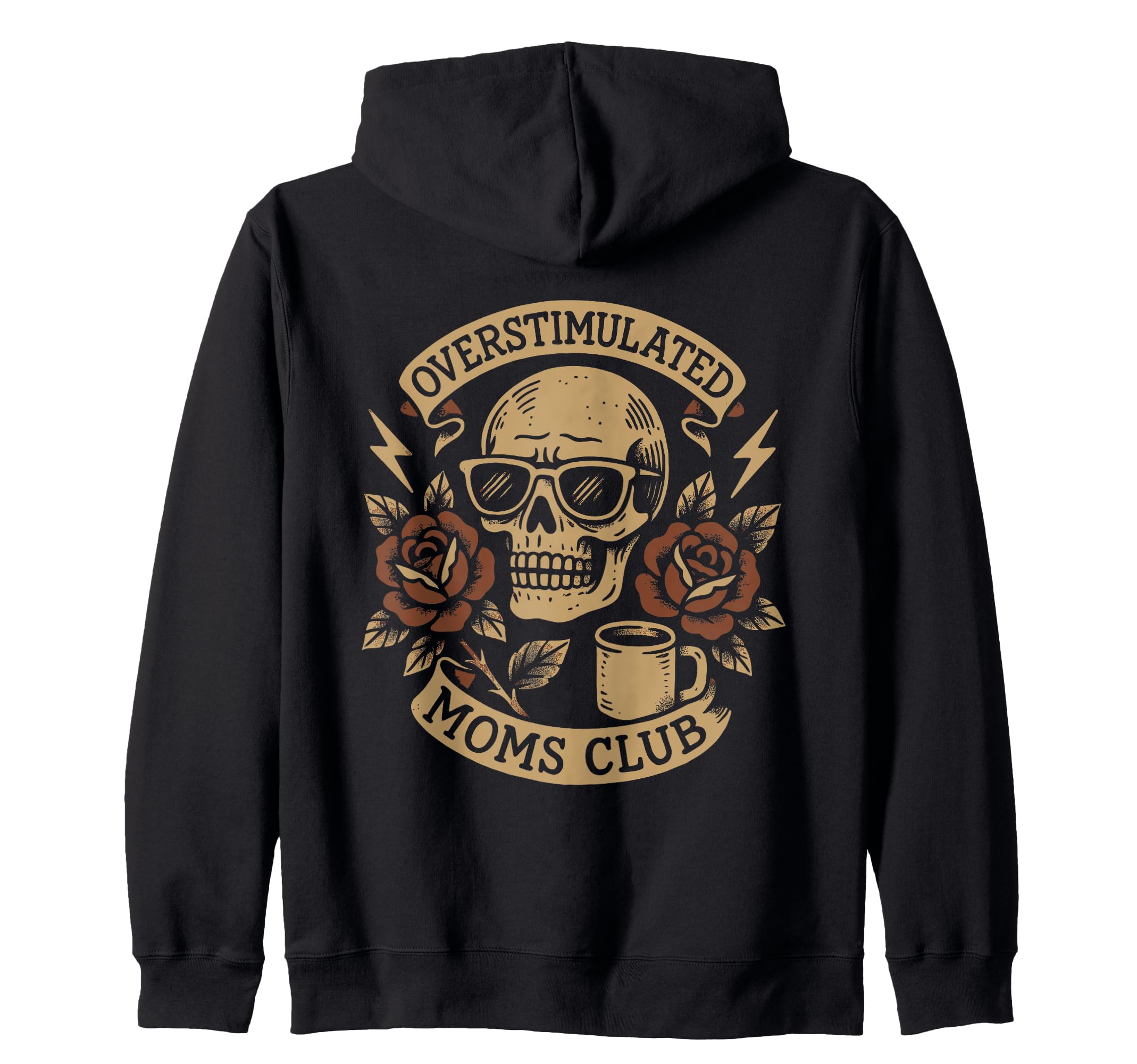 Overstimulated Moms Club Groovy T-Shirt - Custom Art Print for Adults - T-Shirt, Sweatshirt, Hoodie