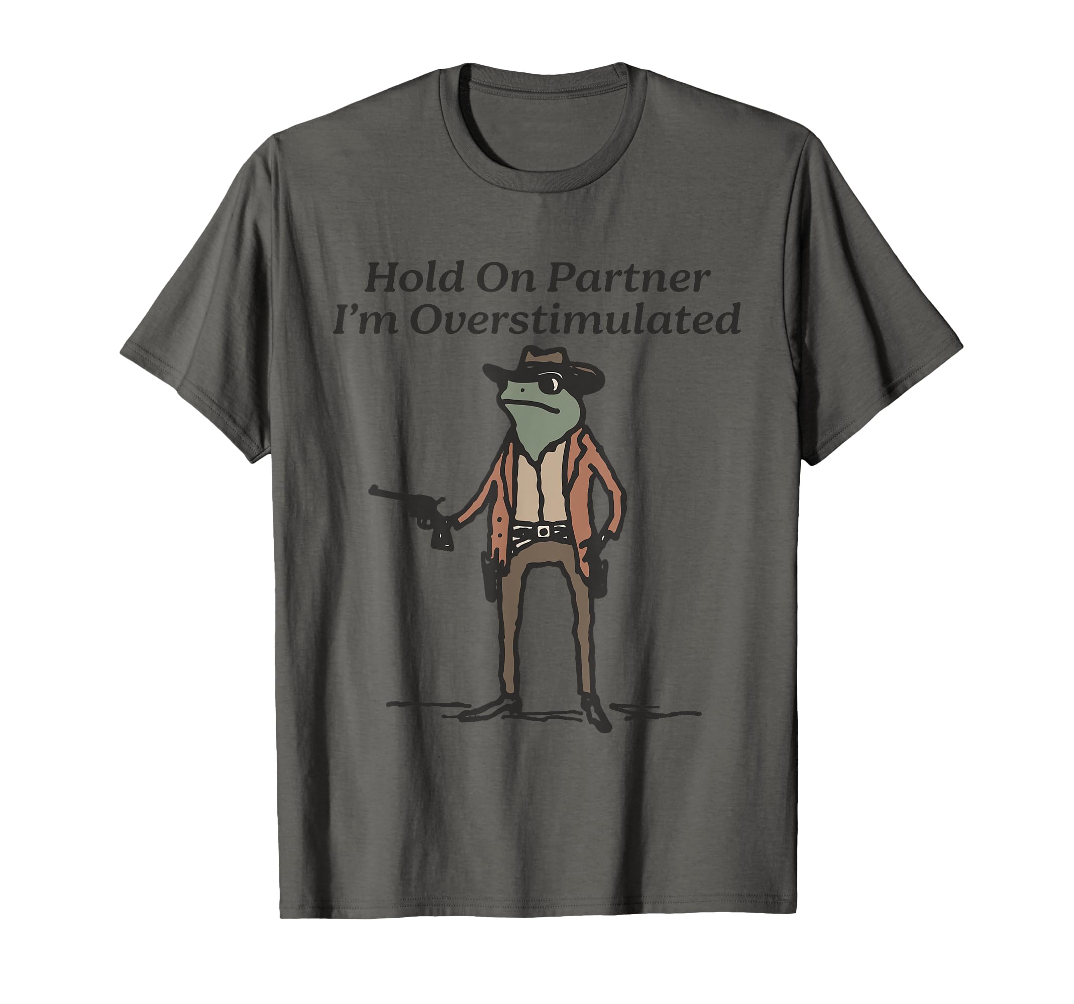 Funny Meme Cowboy Frog Hold Partner T-Shirt - Streetwear Style for Adults - T-Shirt, Sweatshirt, Hoodie