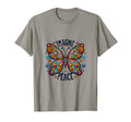Imagine Peace Butterfly Flowers T-Shirt - Fun Novelty Design Men Women - T-Shirt, Sweatshirt, Hoodie