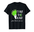 Its Okay To Not Be Okay Butterfly Mental T-Shirt - Trendy Graphic Unisex - T-Shirt, Sweatshirt, Hoodie