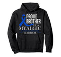 Proud Brother Myalgic Hoodie - Minimalist Print for Adults - T-Shirt, Sweatshirt, Hoodie