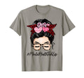 Mental Health Tech Valentines Day Messy Bun T-Shirt - Trendy Graphic Unisex - T-Shirt, Sweatshirt, Hoodie