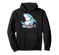 Meditation Shark Yoga Pose Relaxing Hoodie - Custom Art Print Men Women - T-Shirt, Sweatshirt, Hoodie