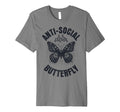 Mens Anti Social Butterfly Funny T-Shirt - Trendy Graphic Men Women - T-Shirt, Sweatshirt, Hoodie