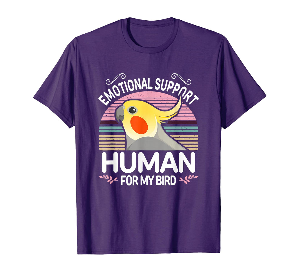 Cockatiel Emotional Support Human T-Shirt - Aesthetic Graphic for Adults - T-Shirt, Sweatshirt, Hoodie