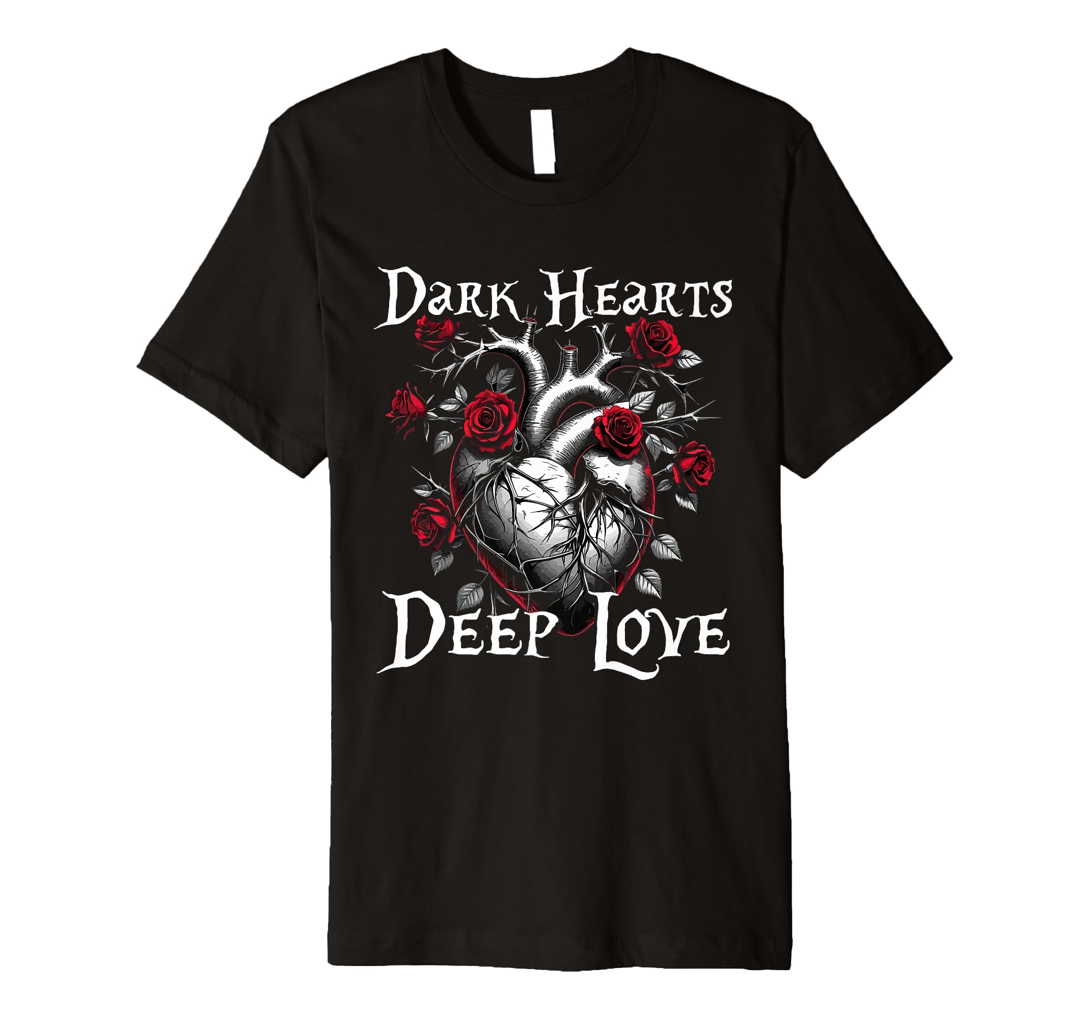 Dark Romance Booktok Dark Hearts Deep T-Shirt - Minimalist Print Unisex - T-Shirt, Sweatshirt, Hoodie