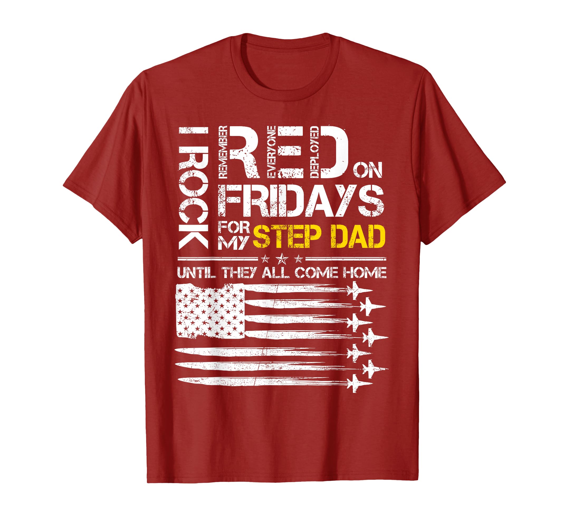 Rock Red Friday My Step Dad Air T-Shirt - Custom Art Print for Adults - T-Shirt, Sweatshirt, Hoodie