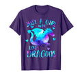 Just Who Loves Dragons Galaxy Space T-Shirt - Aesthetic Graphic Unisex - T-Shirt, Sweatshirt, Hoodie