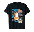 Happiness Is Orange Tabby Cats Books T-Shirt - Novelty Apparel for Adults - T-Shirt, Sweatshirt, Hoodie