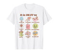 Groovy Its Okay To Mental Health T-Shirt - Custom Art Print for Adults - T-Shirt, Sweatshirt, Hoodie