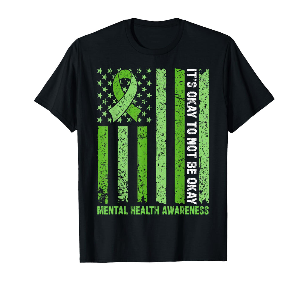 Its Okay To Not Be Okay Usa Flag T-Shirt - Streetwear Style for Adults - T-Shirt, Sweatshirt, Hoodie