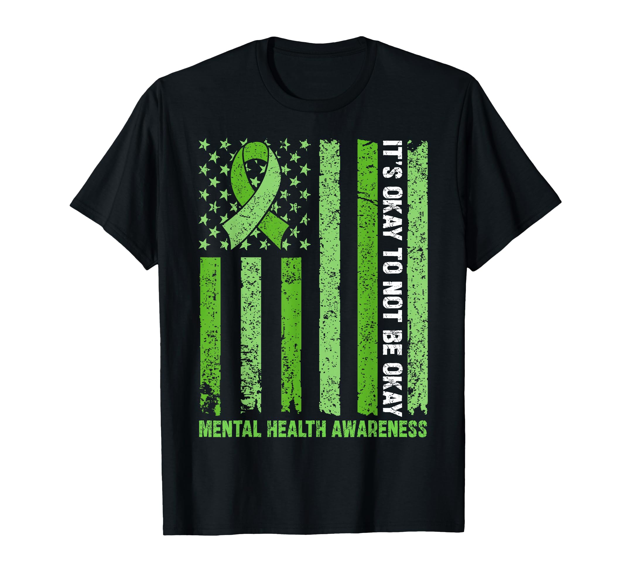 Its Okay To Not Be Okay Usa Flag T-Shirt - Streetwear Style for Adults - T-Shirt, Sweatshirt, Hoodie