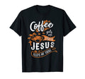 Coffee Gets Me Started Jesus Keeps Me T-Shirt - Minimalist Print Men Women - T-Shirt, Sweatshirt, Hoodie