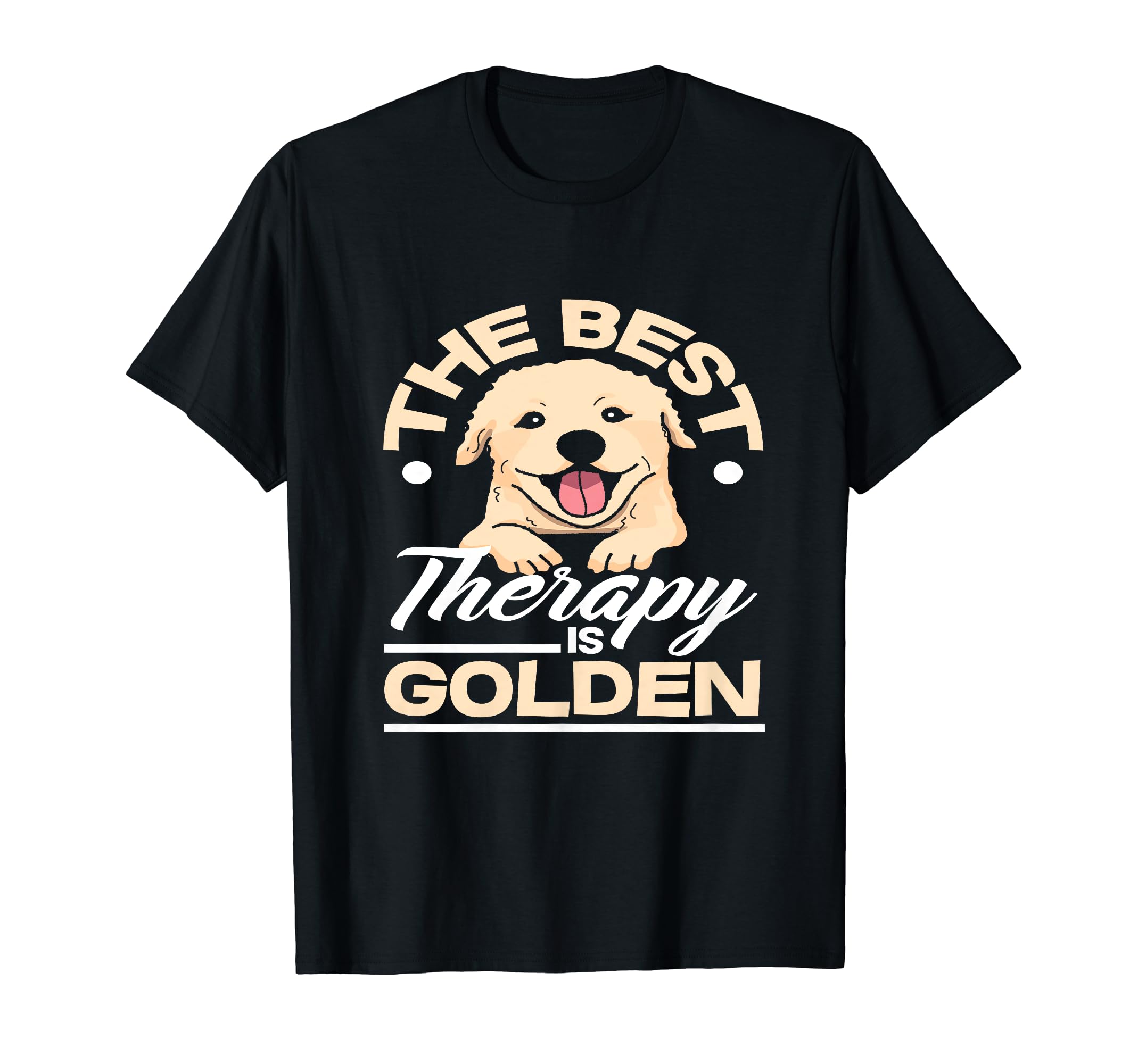 Best Therapy Is Golden Retriever Lover Mom T-Shirt - Graphic Print Unisex - T-Shirt, Sweatshirt, Hoodie