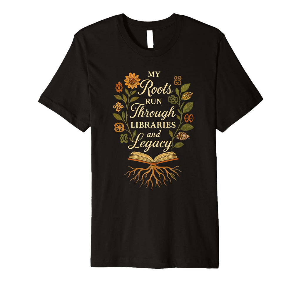 Black And Booked Afro Literary Pride T-Shirt - Custom Art Print for Adults - T-Shirt, Sweatshirt, Hoodie