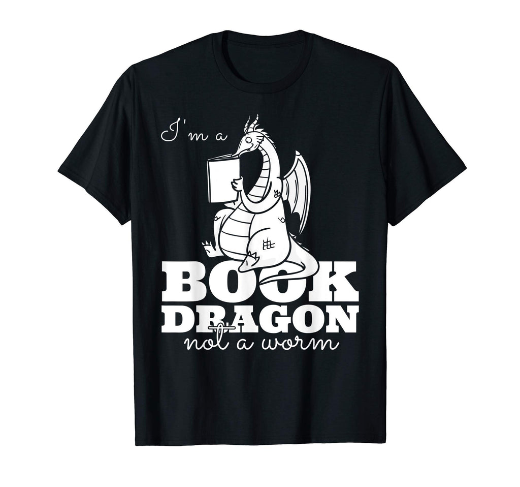 Im Book Dragon Not Worm Gift T-Shirt - Minimalist Print for Adults - T-Shirt, Sweatshirt, Hoodie